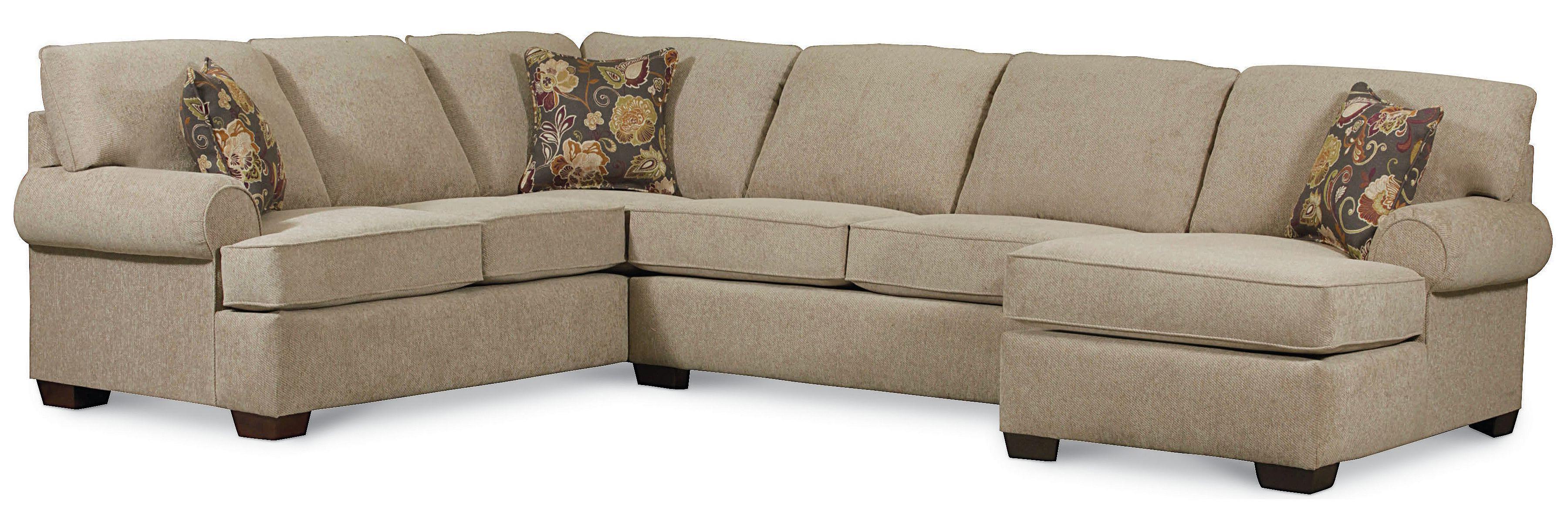 Lane Vivian Transitional 3 Piece Sectional Sofa AHFA Sofa Sectional
